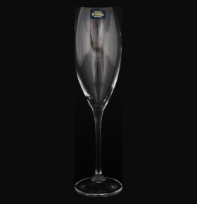 Бокалы для шампанского 290 мл 6 шт  Crystalite Bohemia "Цецилия /Без декора" / 088502