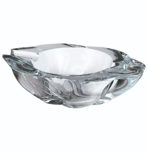 Пепельница 22 см круглая  Crystalite Bohemia "Барлей /Без декора" / 167474 — 