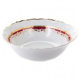 Салатник 19 см  Thun &quot;Мария-Луиза /Лилии на красном&quot; / 153508