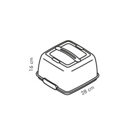 Охлаждающий поднос 28 x 28 см с крышкой  Tescoma &quot;DELÍCIA&quot; / 146223