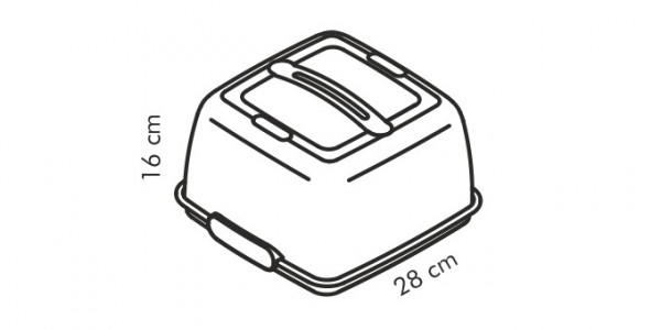 Охлаждающий поднос 28 x 28 см с крышкой  Tescoma &quot;DELÍCIA&quot; / 146223