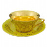 Чайная пара 100 мл  Leander "Виндзор /Золотые цветы /жёлтая" 1 / 128725