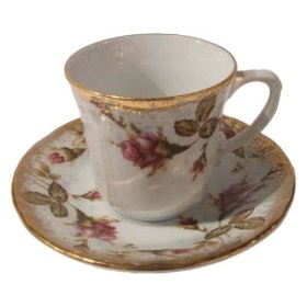 Набор кофейных пар 100 мл 6 шт  Cmielow &quot;Камелия /Шиповник&quot; (блюдце 11 см) / 152524