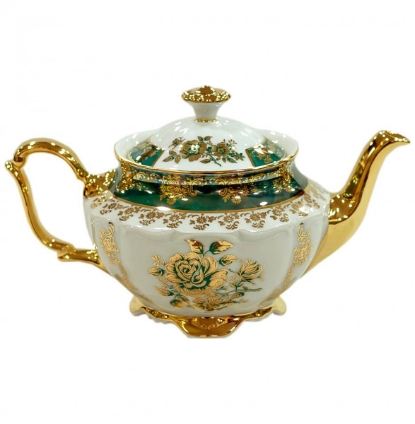Заварочный чайник 800 мл  Royal Czech Porcelain &quot;Мария-Тереза /Золотая роза /Зеленая&quot; / 203544