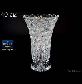 Ваза для цветов 40 см  Sonne Crystal "S.Crystal /Хрусталь резной" / 064136