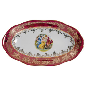 Блюдо 26 см овальное  Royal Czech Porcelain &quot;Фредерика /Мадонна красная&quot; / 096638