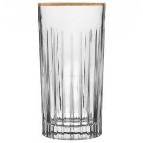 Стаканы для воды 440 мл 6 шт  Art Design &quot;Таймлесс /Золотой ободок /матовый&quot; / 307674