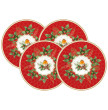 Набор тарелок 19 см 4 шт  Easy Life &quot;Рождественские ягоды&quot; (подарочная упаковка) / 338029