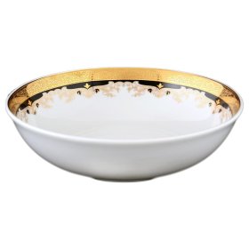 Набор салатников 19 см 6 шт  Thun &quot;Кристина /Лилии на чёрном&quot; / 056240