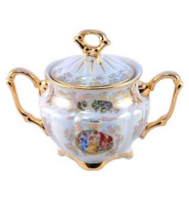 Сахарница 250 мл  Royal Czech Porcelain "Мария-Тереза /Мадонна перламутр" / 204748