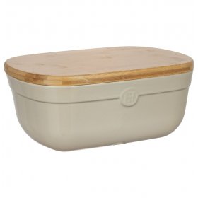 Хлебница 35,5 x 24,5 x 15,8 см с разделочной доской 6,5 л крем Emile Henry / 379046