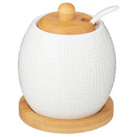 Сахарница 300 мл с ложкой 8 х 8 х 10 см  LEFARD &quot;native&quot; / 308214