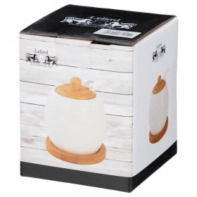 Сахарница 300 мл с ложкой 8 х 8 х 10 см  LEFARD &quot;native&quot; / 308214