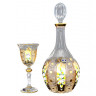 Набор для вина 7 предметов (графин + 6 бокалов)  Max Crystal "Хрусталь с золотом" / 057080