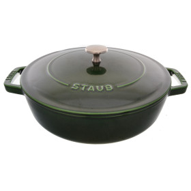 Сотейник 24 см с крышкой тёмно-зелёный  Staub &quot;STAUB&quot; / 232883