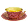 Чайная пара 100 мл  Leander "Виндзор /Золотые цветы /розовая" 1 / 158714