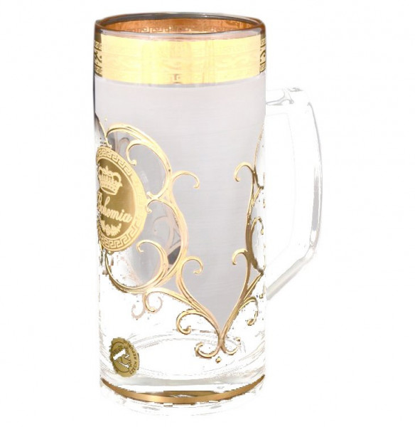 Кружка для пива 500 мл  Bohemia &quot;Богемия /Антик золото&quot; А-М / 062021