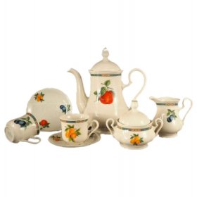 Кофейный сервиз на 6 персон 15 предметов  Leander &quot;Мэри-Энн /Фруктовый сад /СК&quot; / 159217
