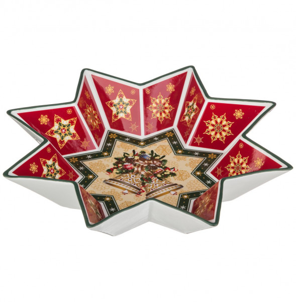 Салатник 32 см Звезда  LEFARD &quot;Christmas Collection /Колокольчики&quot; / 192327