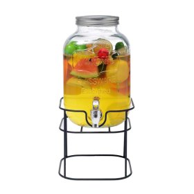 Диспенсер для напитков 39,5 см с краном на металлической подставке 5 л P.L. - Proff Cuisine / 335642