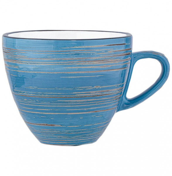 Чайная чашка 190 мл голубая  Wilmax &quot;Spiral&quot; / 261670