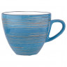 Чайная чашка 190 мл голубая  Wilmax "Spiral" / 261670