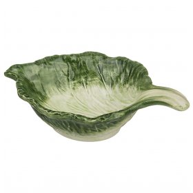 Блюдо 20 х 13 см глубокое лист  Annaluma snc &quot;капуста&quot; (2шт.) / 198780