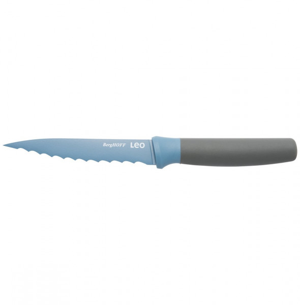 Нож универсальный 11,5 см зазубренный синий  Berghoff &quot;Leo&quot;  / 162583