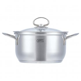 Кастрюля 18 х 10,5 см со стеклянной крышкой 2,2 л  GIPFEL &quot;Sofia&quot; / 344379