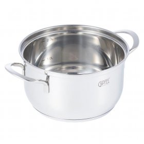 Кастрюля 18 х 10,5 см со стеклянной крышкой 2,2 л  GIPFEL &quot;Sofia&quot; / 344379