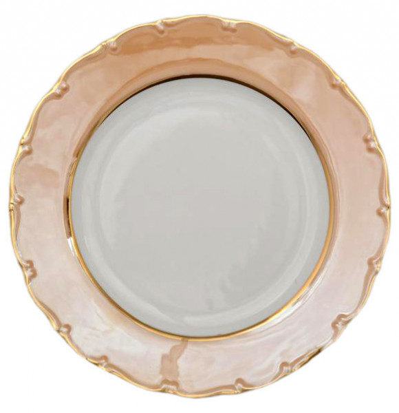 Набор тарелок 17 см 6 шт  Bohemia Porcelan Moritz Zdekauer 1810 s.r.o. &quot;Магнолия /Бежевая&quot; / 021393