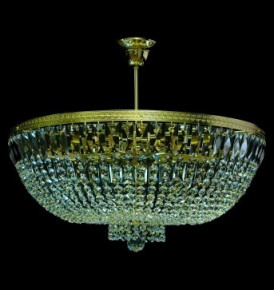 Люстра 10 рожковая хрусталь/золото "Royal Bohemia" d-60 см, h-50 см, вес-5,5 кг / 134696