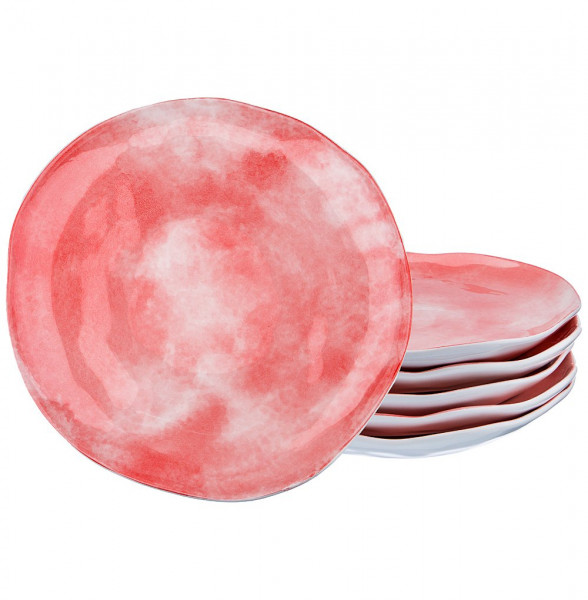 Набор тарелок 21 см 6 шт  LEFARD &quot;Парадиз /Розовый закат&quot; / 187509