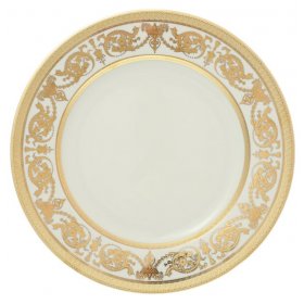 Блюдо 30 см круглое  Falkenporzellan &quot;Констанц /Императорское золото&quot; крем. / 137638