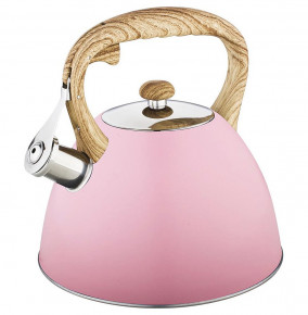 Чайник 3 л розовый /со свистком /индукция капсульное дно "Agness" / 195855