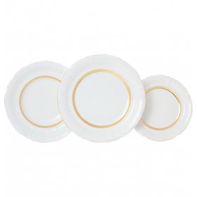 Набор тарелок 18 предметов (19, 23, 25 см)  Leander &quot;Соната /Золотая лента&quot; / 139096